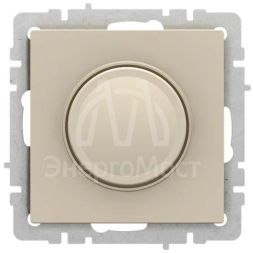 Светорегулятор СП BRITE пов-наж. 600Вт СС10-1-0-БрКр беж. IEK BR-D20-0600-K10