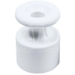 Изолятор ОП пластик бел. (уп.100шт) Bironi R1-551-21-100