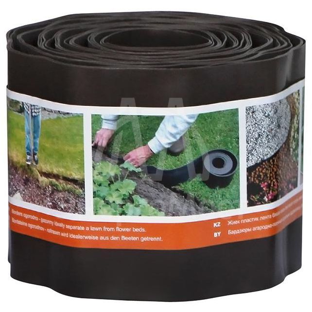 Лента бордюрная серии &amp;quot;Палисад&amp;quot; корич. Протэкт Б-15/9