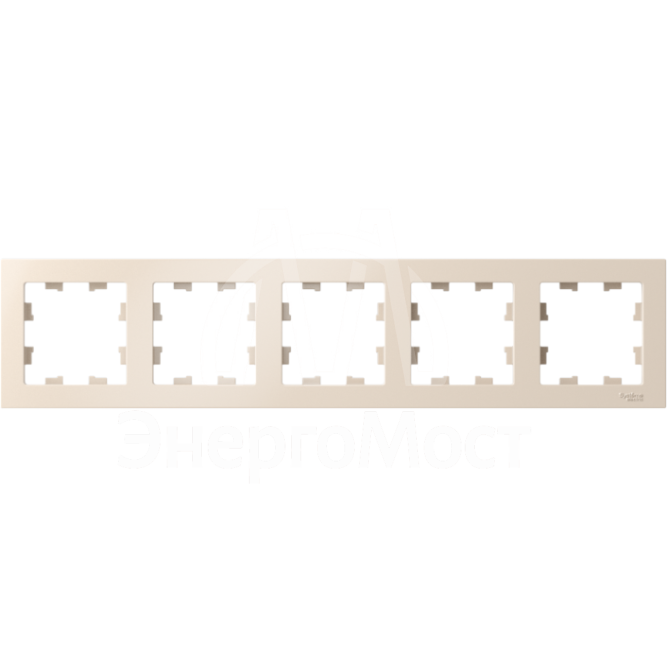 Рамка 5-м AtlasDesign универс. беж. SchE ATN000205