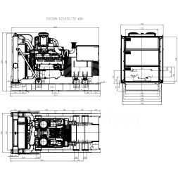 Дизельный генератор ТСС АД-730С-Т400-1РМ17 (Mecc Alte)