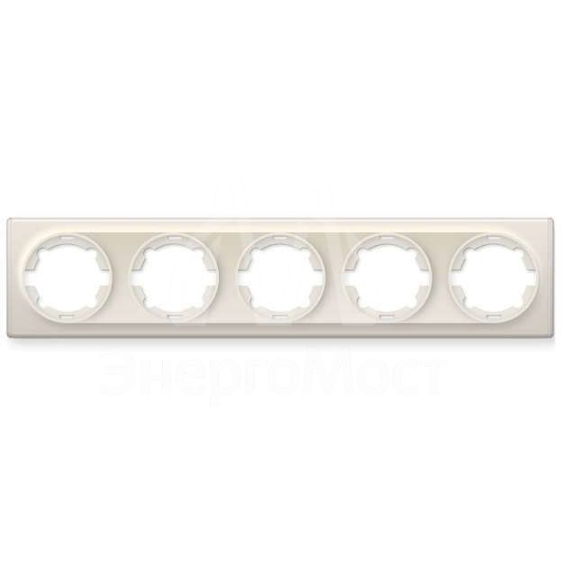 Рамка 5-м Florence беж. 1E52501301 OneKeyElectro 2172809
