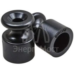 Изолятор для наружного монтажа пластик черн. (уп.100шт) Bironi B1-551-23