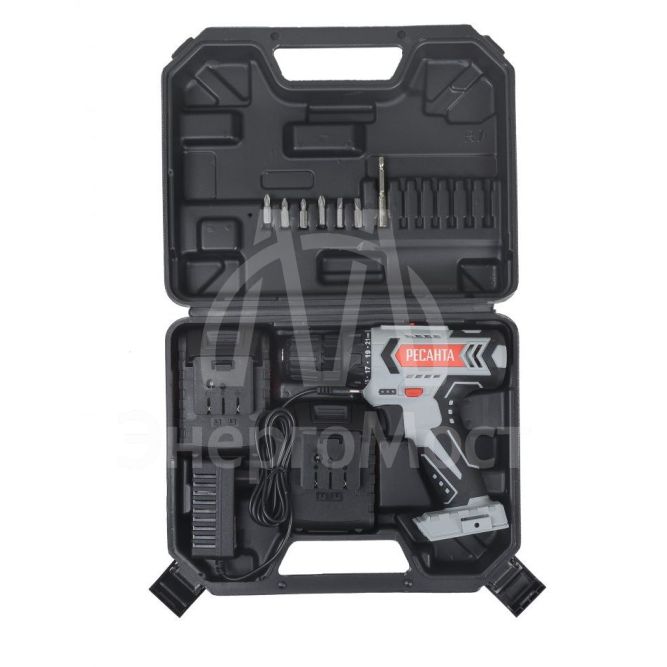 Дрель-шуруповерт аккумуляторная Ресанта ДА-18-2ЛК