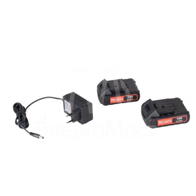 Дрель-шуруповерт аккумуляторная Ресанта ДА-18-2ЛК