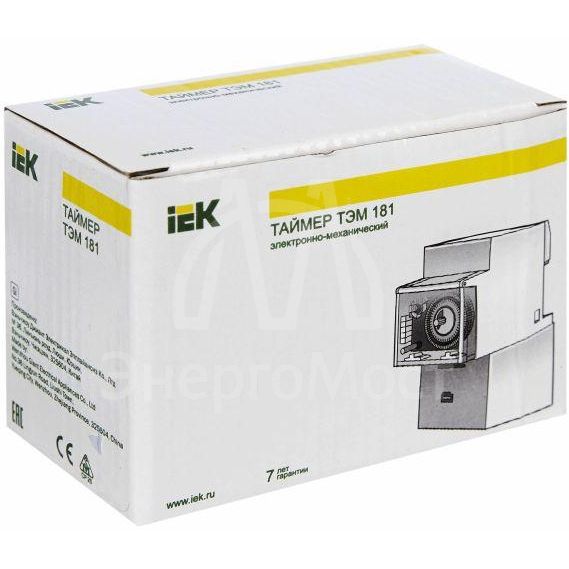 Таймер аналоговый ТЭМ-181 16А 230В на DIN-рейку IEK MTA20-16