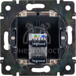 Механизм розетки информ. 1-м СП Valena RJ45 CAT.5E UTP с захватами бел. Leg 774230
