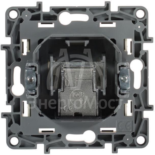 Розетка телевизионная оконечная TV СП Etika 5дБ 5-862МГц механизм сл. кость Leg 672365