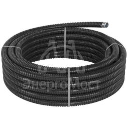 Металлорукав в ПВХ изоляции DN d20мм Dвн.20.5мм Dнар.25.5мм без протяжки черн. (уп.50м) DKC 6071R-020N
