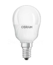 Лампа светодиодная LED STAR+ DIM с пультом P 25 4.5W/827 шар 4.5Вт 2700К тепл. бел. E14 250лм 220-240В мат. пласт. OSRAM 4058075045712