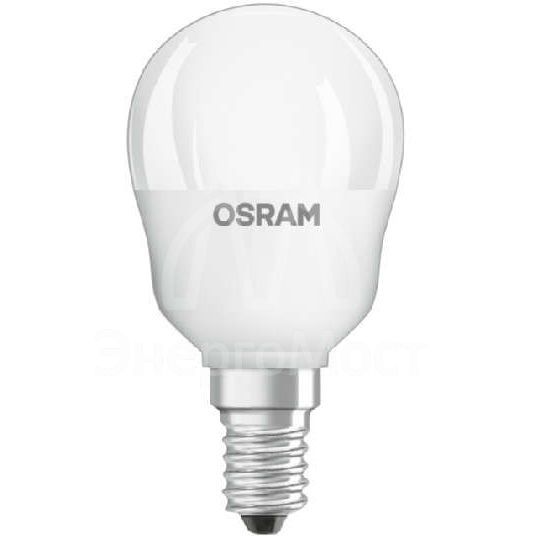 Лампа светодиодная LED STAR+ DIM с пультом P 25 4.5W/827 шар 4.5Вт 2700К тепл. бел. E14 250лм 220-240В мат. пласт. OSRAM 4058075045712