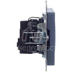 Розетка 1-м СП BRITE РС11-1-0-БрМ 16А с заземл. без защ. шторки маренго IEK BR-R11-16-K35