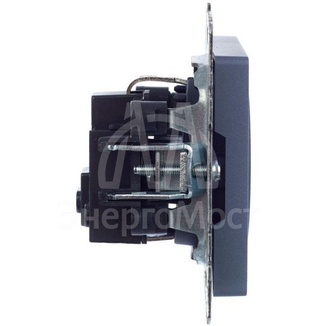 Розетка 1-м СП BRITE РС11-1-0-БрМ 16А с заземл. без защ. шторки маренго IEK BR-R11-16-K35