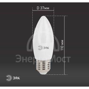 Лампа светодиодная B35-11w-840-E27 свеча 880лм ЭРА Б0032983
