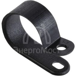 Скоба крепежная 20мм нейлон. черн. (уп.50шт) IEK USK11-20-050-K02
