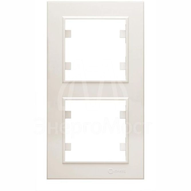 Рамка 2-м Karea вертикал. крем. Makel 56010707