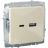 Розетка BRITE USB A+C 18Вт РЮ11-1-БрКр беж. IEK BR-U22-018-K10
