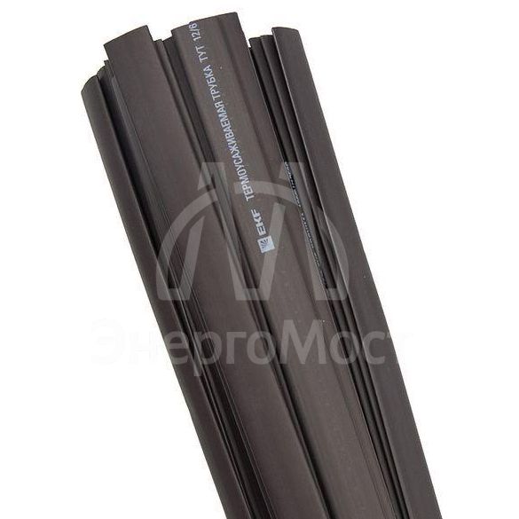 Трубка термоусадочная ТУТ нг 10/5 черн. 1м (уп.50м) PROxima EKF tut-10-b-1m