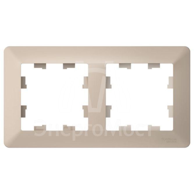 Рамка 2-м AtlasDesign Air песочн./дым. бел. SE ATN221202