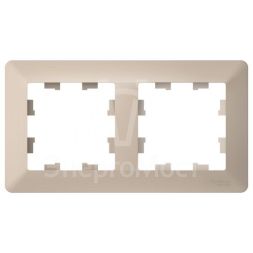 Рамка 2-м AtlasDesign Air песочн./дым. бел. SE ATN221202