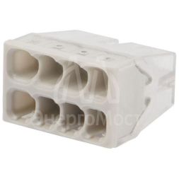 Экспресс-клемма строительно-монтажная СМК 2273-208 8-проводная 0.5-2.5кв.мм (уп.50шт) Rexant 07-3215