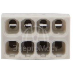 Экспресс-клемма строительно-монтажная СМК 2273-208 8-проводная 0.5-2.5кв.мм (уп.50шт) Rexant 07-3215