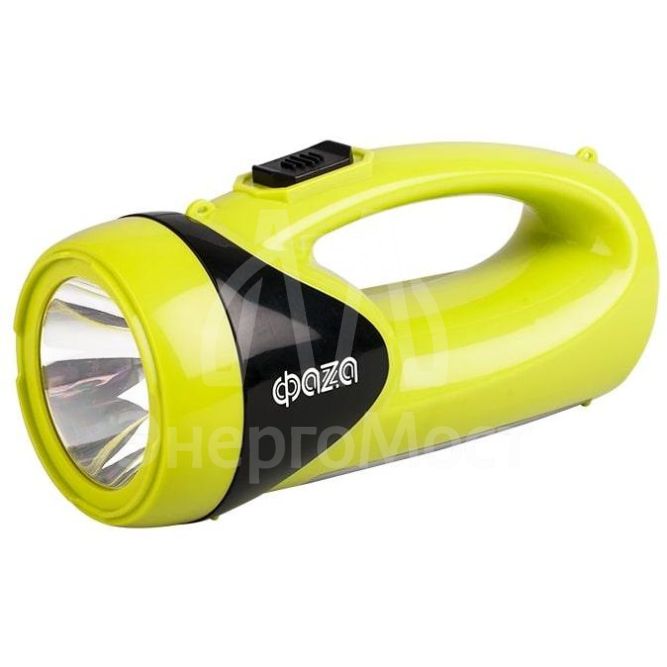 Фонарь универсальный AccuF8-L1W/L12-gn 1Вт 100лм + боков. панель 12х0.5Вт 110лм аккум. 900мА.ч зарядка: 220В/12В IP20 зел. ФАZА 5008922