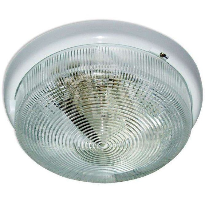 Светильник НБО 23-100-001 &amp;quot;Раунд&amp;quot; d240 1х100Вт E27 IP44 корпус бел. Элетех 1005500569