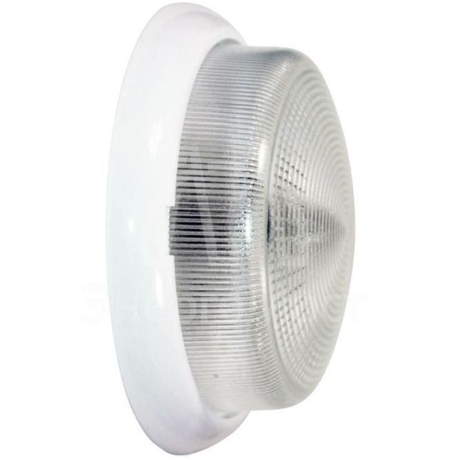 Светильник НБО 23-100-001 &amp;quot;Раунд&amp;quot; d240 1х100Вт E27 IP44 корпус бел. Элетех 1005500569