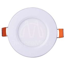 Светильник светодиодный ультратонкий встраив. PPL-R 3Вт 4000К IP40 WH d90мм круглый JazzWay 5008427A