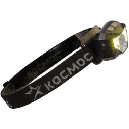 Фонарь налобный аккум. 3Вт XPG 2х3Вт COB/Li-po 1200мА.ч ABS пластик КОСМОС (KOC851Lit)