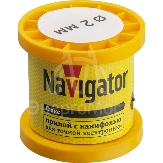 Припой 93 084 NEM-Pos02-61K-2-K100 (ПОС-61; катушка; 2мм; 100 г) Navigator 93084