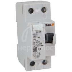 Выключатель дифференциального тока (УЗО) 2п 63А 30мА ВД1-63-2263-АС УХЛ4 электронное КЭАЗ 318463