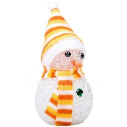 Фигура светодиод. EVA &amp;quot;Снеговик&amp;quot; (батарейки 3хAG13 в компл.) 1LED 10см RGB 1Вт 4.5В IP20 NEON-NIGHT 513-019