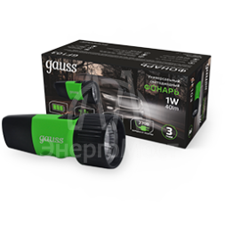 Фонарь аккумуляторный ручной 1Вт 40лм аккум. NI-MH 0.25А.ч GAUSS GF103