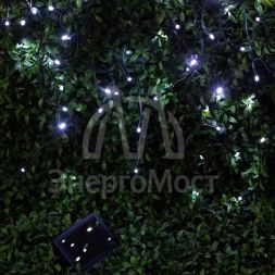 Гирлянда садовая ERASF22-29 Бахрома на солнечной батарее холодный свет 3.8х0.5 ЭРА Б0053373