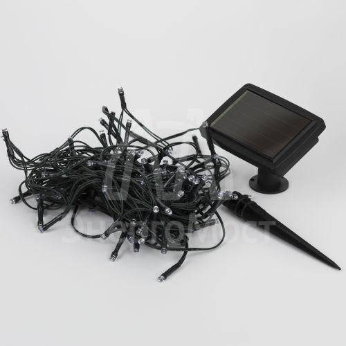 Гирлянда садовая ERASF22-29 Бахрома на солнечной батарее холодный свет 3.8х0.5 ЭРА Б0053373