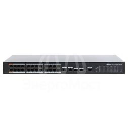 Коммутатор DH-PFS4226-24ET-240 24х100Мбит 2G 22PoE+ 240Вт управляемый Dahua 1136489