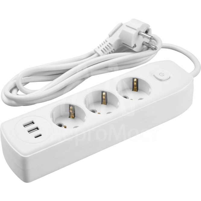 Удлинитель 90 839 OPE-USB-03-300-ESC-3x1 ОНЛАЙТ 90839