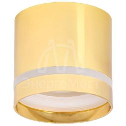 Светильник 4016 накладной потолочный под лампу GX53 золото IEK LT-UPB0-4016-GX53-1-K22