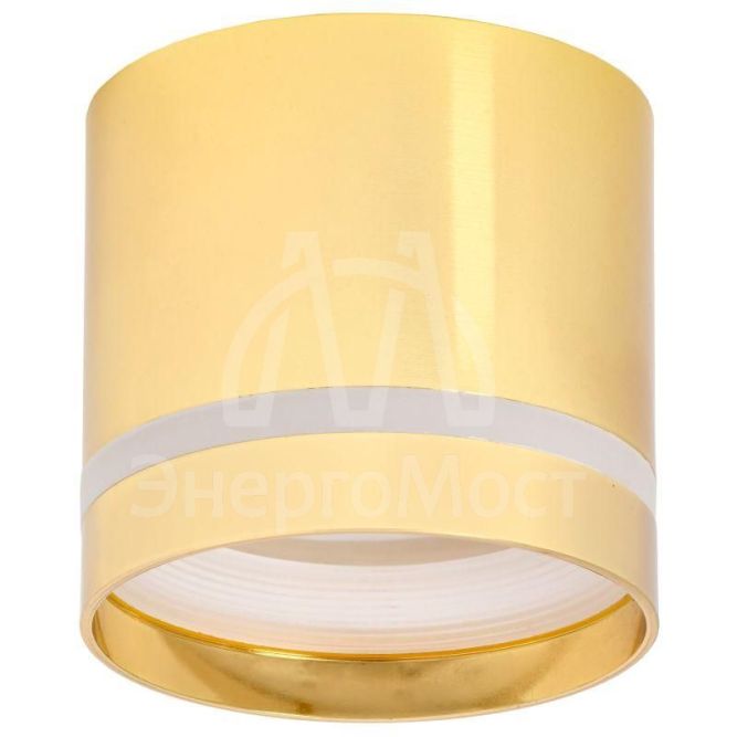 Светильник 4016 накладной потолочный под лампу GX53 золото IEK LT-UPB0-4016-GX53-1-K22