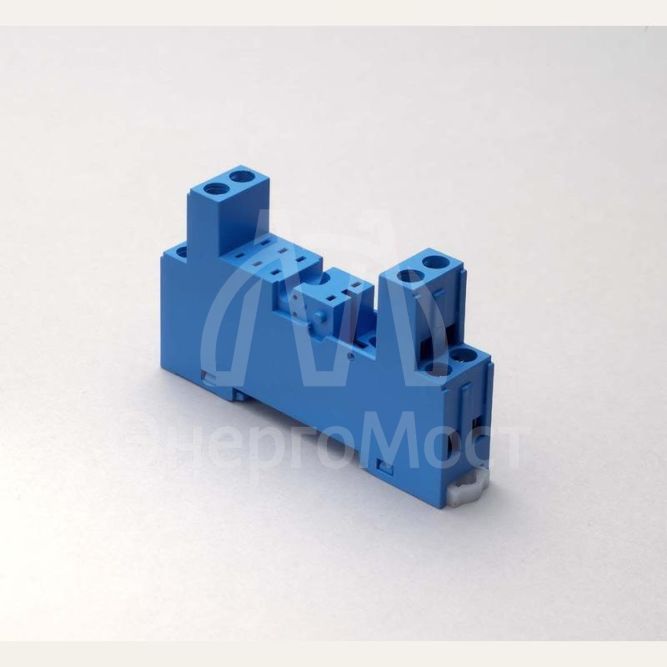 Розетка с винт. клеммами (с зажимной клетью) для реле 40.31 модули 99.80 в комплекте металлич. клипса 095.71 син. FINDER 95833SMA