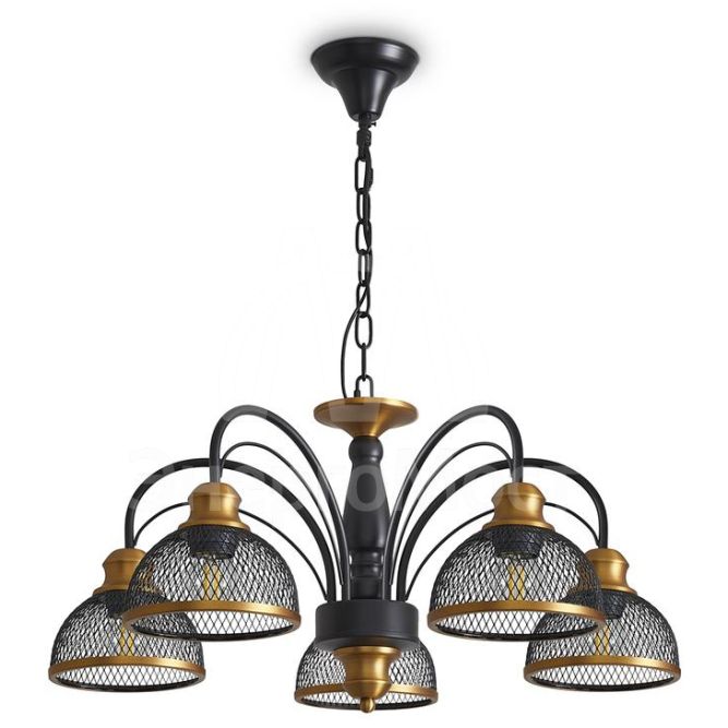 Светильник Caz 5х60Вт E27 IP20 подвесной Freya FR5527PL-05BBZ