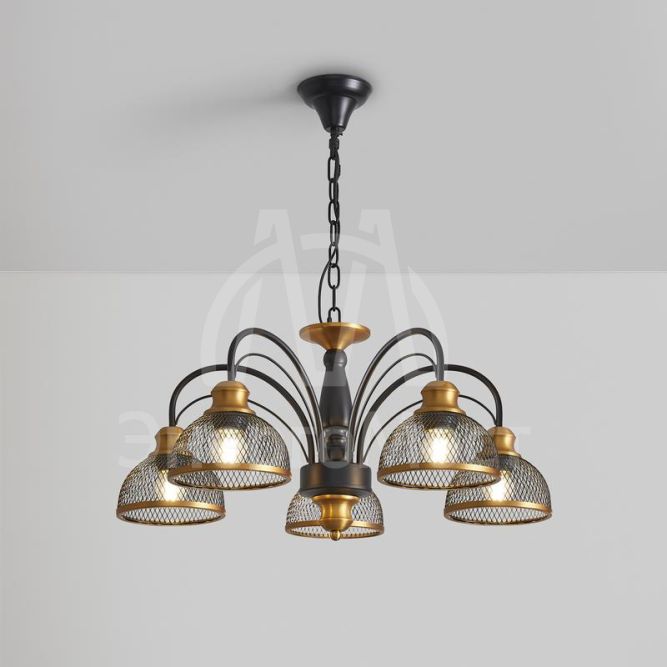 Светильник Caz 5х60Вт E27 IP20 подвесной Freya FR5527PL-05BBZ