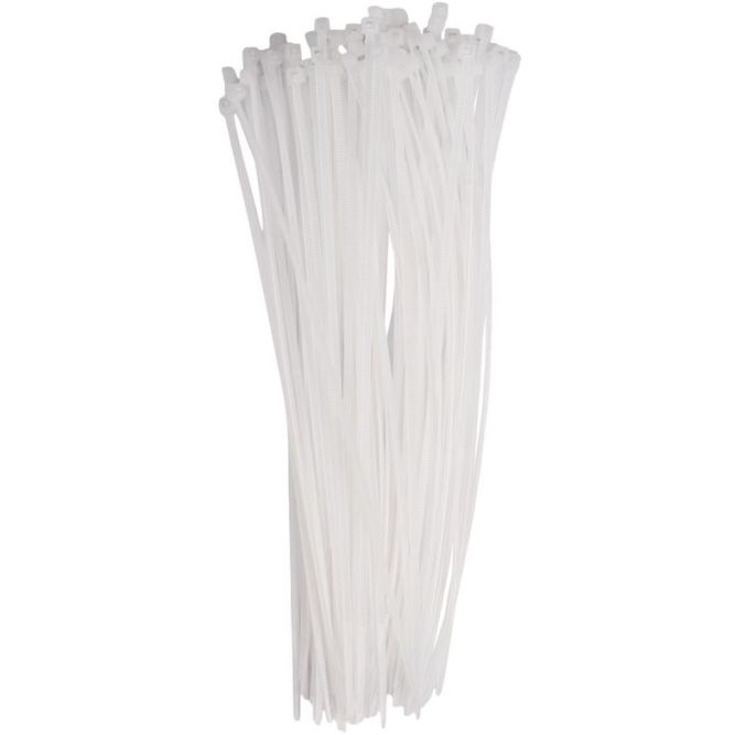 Хомут кабельный PCT 2.5х200-100WH 2.5х200 PA6.6 бел.(уп.100шт) JazzWay 5053618