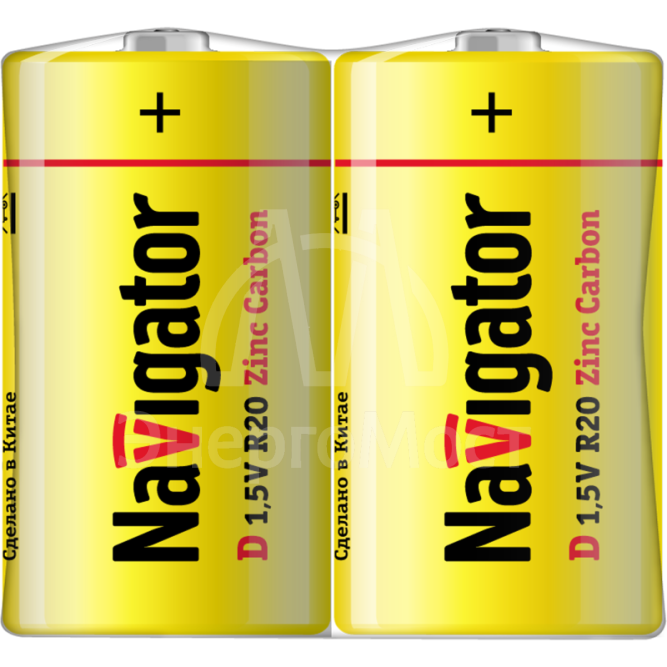 Элемент питания солевой 94 761 NBT-NS-R20-SH2 (шринка 2шт) Navigator 94761