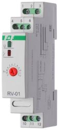 Реле времени RV-01 (задержка вкл. (1..120сек) 230В 16А 1перекл. IP20 монтаж на DIN-рейке) F&amp;F EA02.001.007
