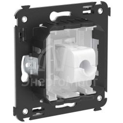 Розетка компьютерная 1-м СП Avanti &amp;quot;Белое облако&amp;quot; RJ45 кат.5E без шторок механизм DKC 4400663