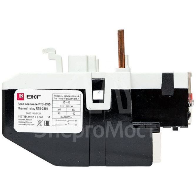 Реле тепл. РТЭ 3355 30-40А EKF rel-3355-30-40