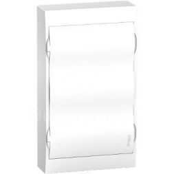 Бокс ОП Easy9 навес. с бел. двер. 3 ряда по 12мод IP40 IK07 80А 2 клеммы SchE EZ9E312P2SRU